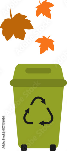 Sorting Garbage Illustration