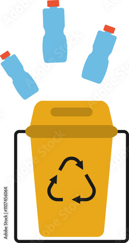 Sorting Garbage Illustration