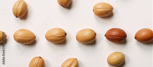 Wallpaper Mural Aerial shot Isolated shea butter  nuts against white backdrop cut-out Torontodigital.ca