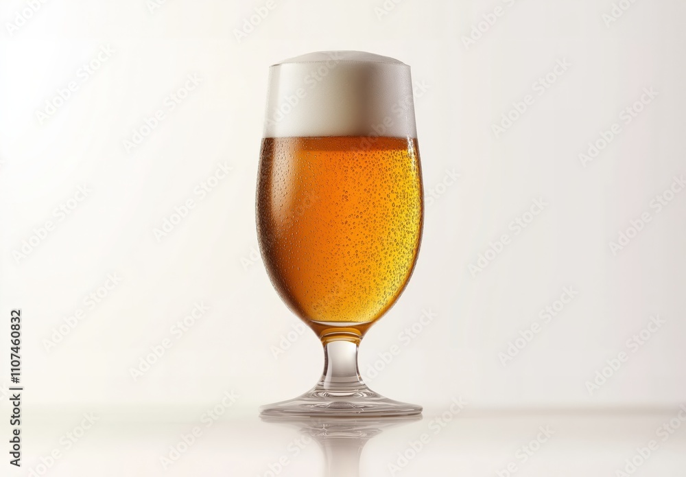 Glass of beer isolated on a white background Glass of beer isolated on a white background