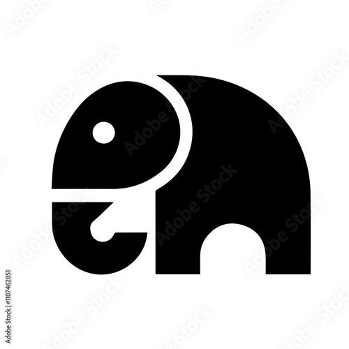 Elephant illustration icon