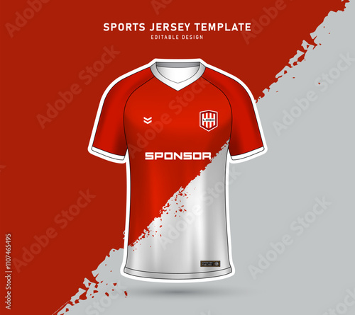 Soccer jersey mockup football t shirt for sublimation