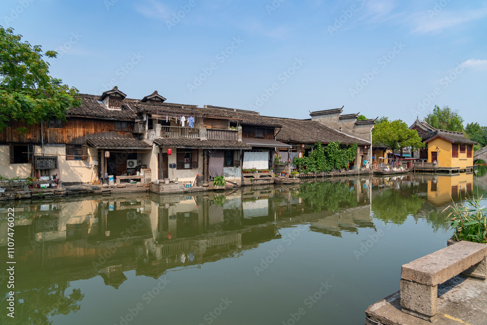 Anchang Ancient Town Scenic Area in Shaoxing, Zhejiang, China Anchang Ancient Town Scenic Area in Shaoxing, Zhejiang, China