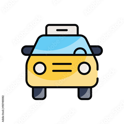 Taxi vector icon