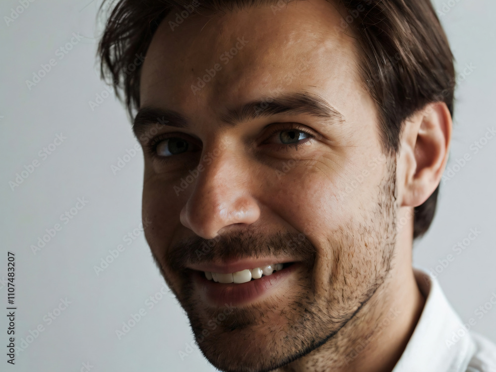 Obraz premium A monochrome, blurred portrait emphasizing light and texture.