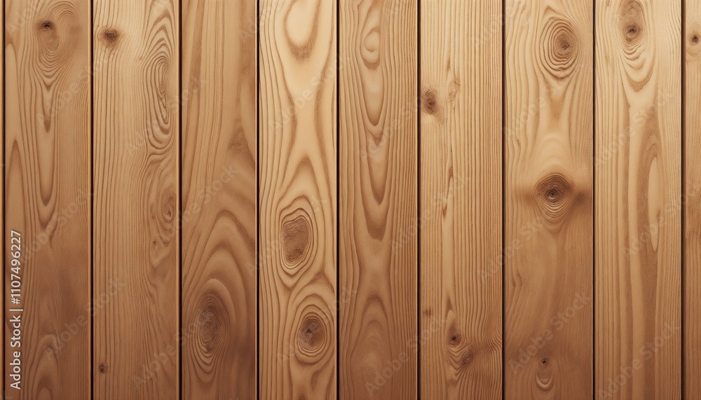 Fototapeta premium Natural wooden planks with a warm texture and grain pattern for background use