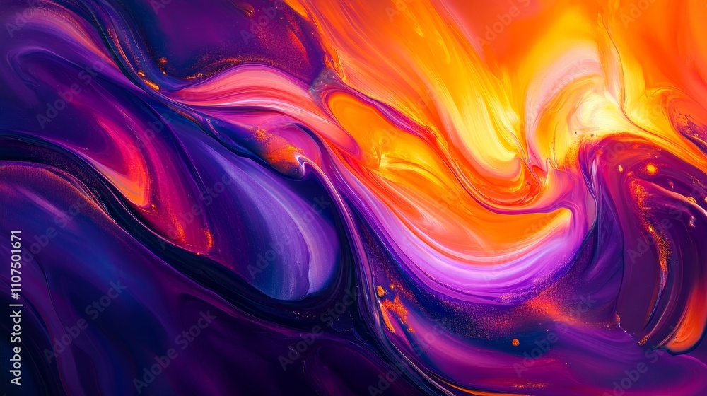 Obraz premium Vivid abstract colorful swirl pattern vibrant colors artistic background modern design eye-catching art