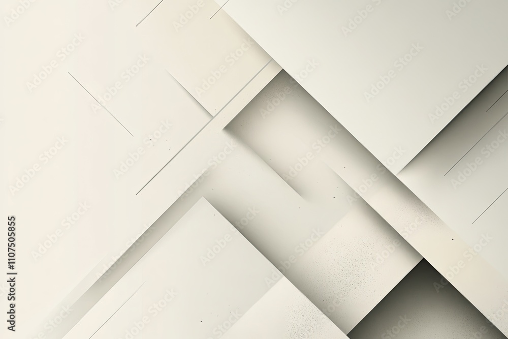 Obraz premium Abstract Geometric Beige Shapes Design