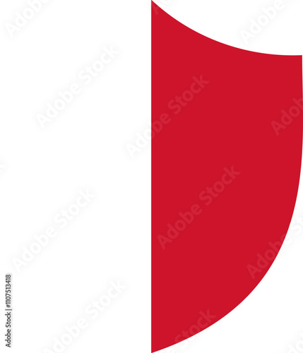 Shield Icon of Malta Flag