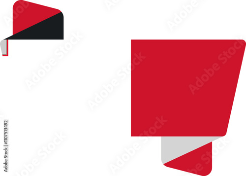 Folded Icon of Malta Flag