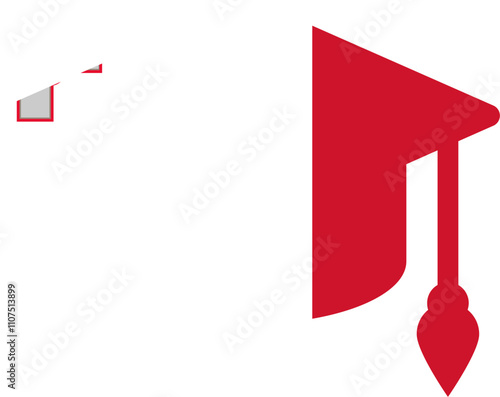 Malta flag on Degree Cap Icon