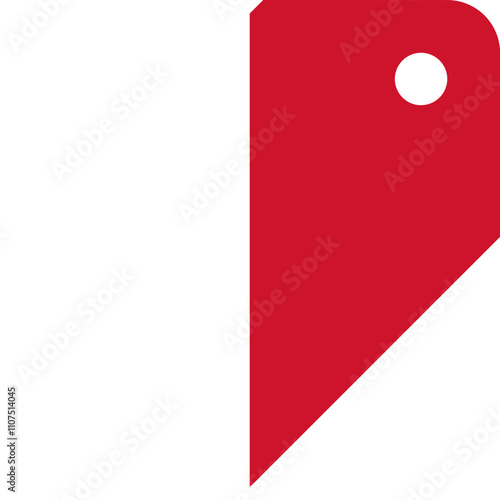 Malta Flag on Price Tag