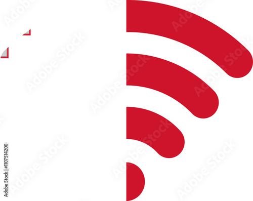 Malta Flag On Wifi Icon
