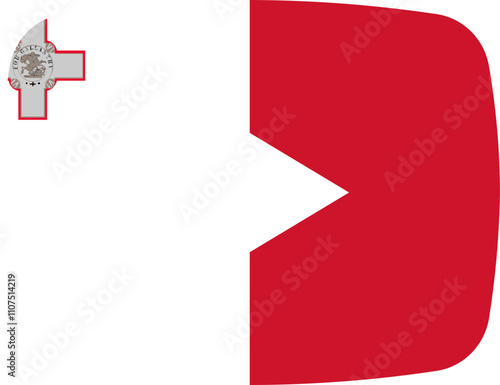 Malta Flag on video player icon