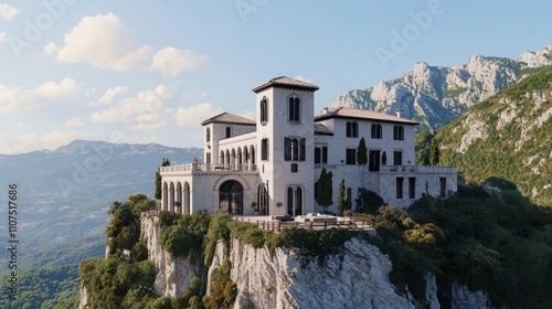 Experience enchantment luxury hotel stay in a historic cliffside castle scenic mountain views serene atmosphere for adventurous travelers