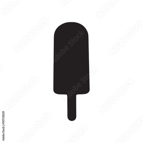 Popsicle silhouette vector illustration