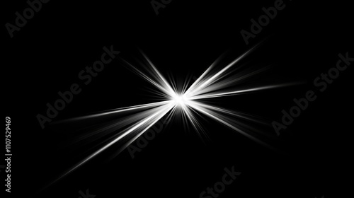 Wallpaper Mural Radiant Burst of Light Against a Deep Black Background Torontodigital.ca