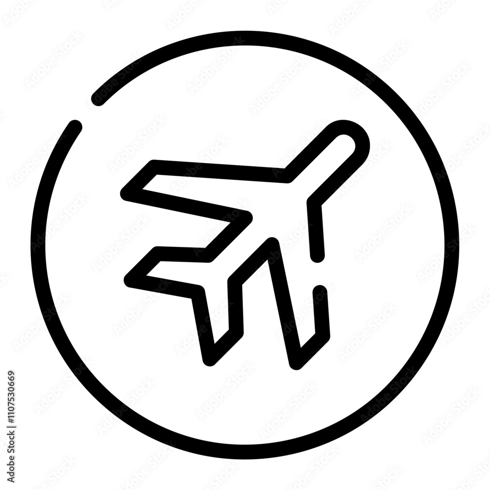 Obraz premium Airplane Mode Icon