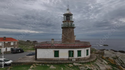 Faro de Corrubedo en Ribeira A Coruña Galicia