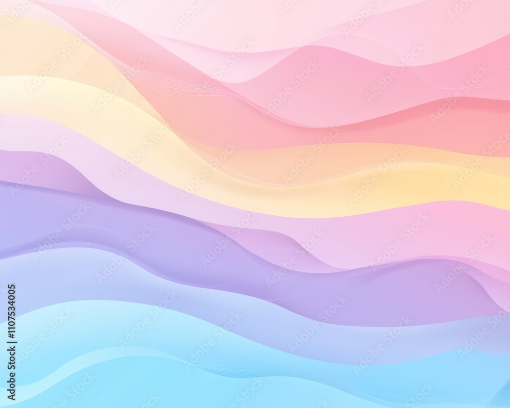 Soft Pastel Waves Background in Warm and Cool Tones, Perfect for Minimalistic Designs and Creative Projects to Convey Serenity and Calmness Soft Pastel Waves Background in Warm and Cool Tones, Perfect for Minimalistic Designs and Creative Projects to Convey Serenity and Calmness
