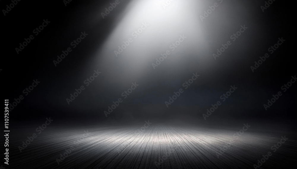 Dramatic Shadow Play with Fog and Light on Black Canvas Dramatic Shadow Play with Fog and Light on Black Canvas