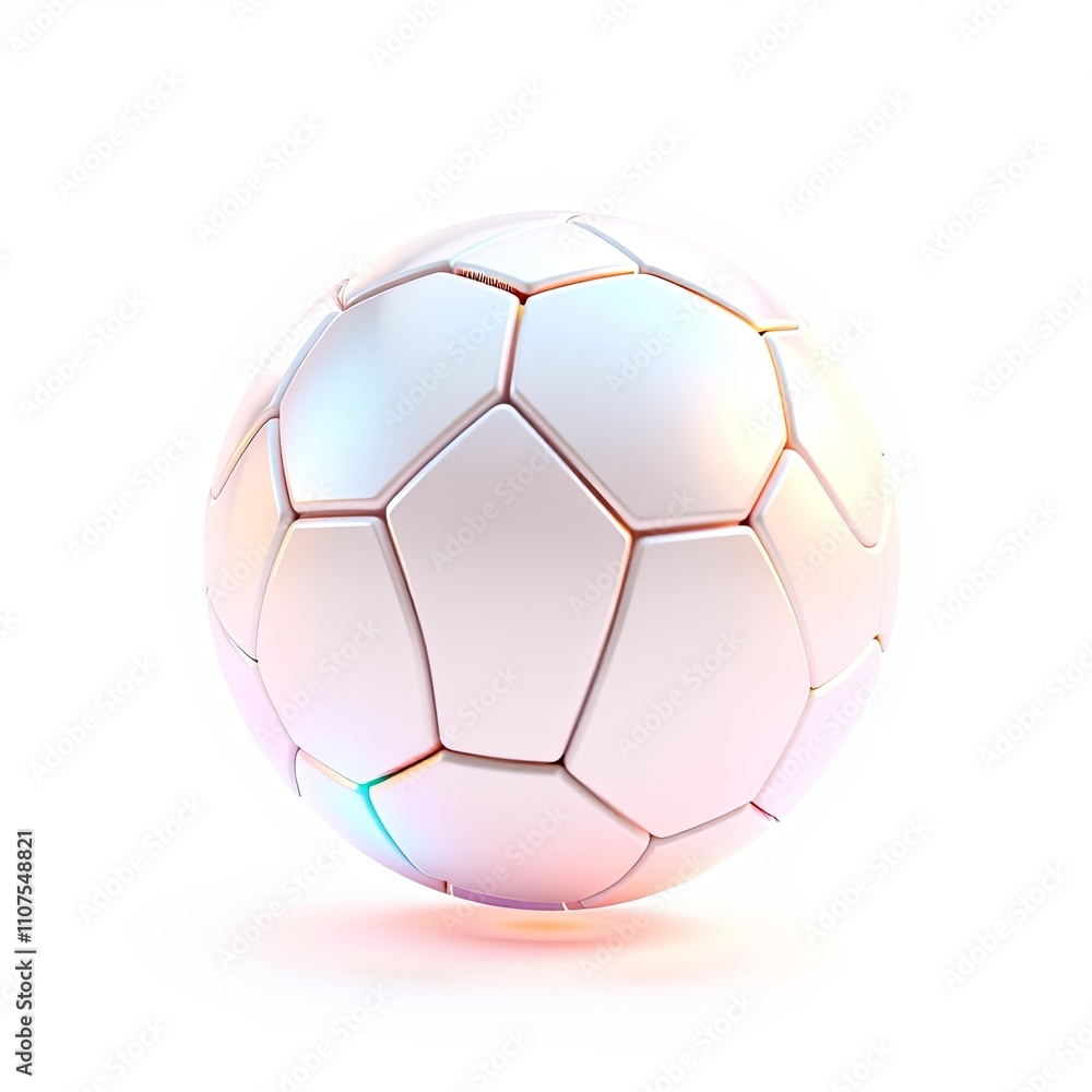 Fototapeta premium Football Kickoff Icon Whimsical Cartoon Transparent Overlay High Resolution 3D Illustration