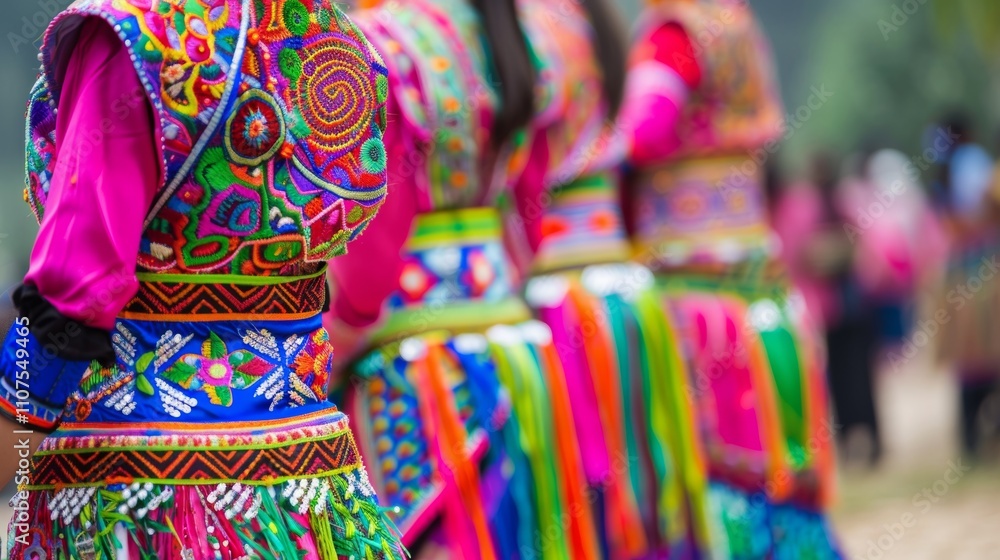 Fototapeta premium Vibrant Hmong Traditional New Year Celebration