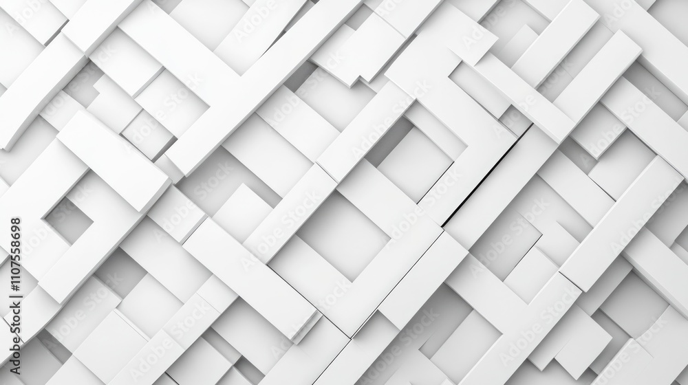 White Wall Patterned with Squares White Wall Patterned with Squares
