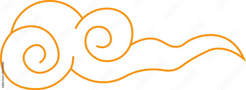 Chinese New Year Cloud Line Icon Decoration For Templet Design Elements Chinese New Year Cloud Line Icon Decoration For Templet Design Elements