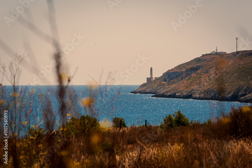 Punta Palascia Lighthouse, the eastmost point of italy. photo