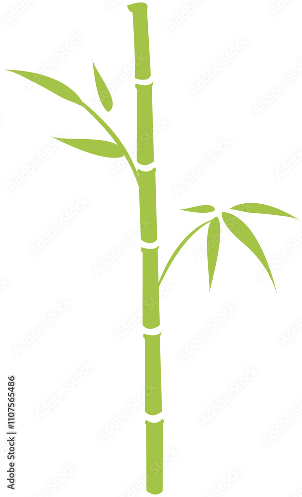 Naklejka premium Bamboo Plant Flat Icon
