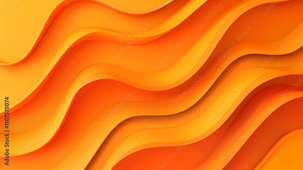 Obraz premium Abstract Orange Wave Background