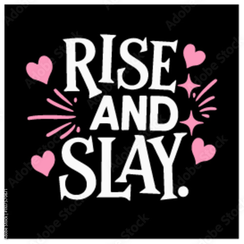 rise and slay women girl hustlers billionaire t-shirts template design