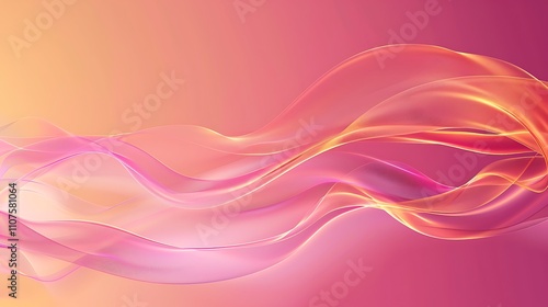 Wallpaper Mural Abstract Pink and Yellow Wave Background Torontodigital.ca