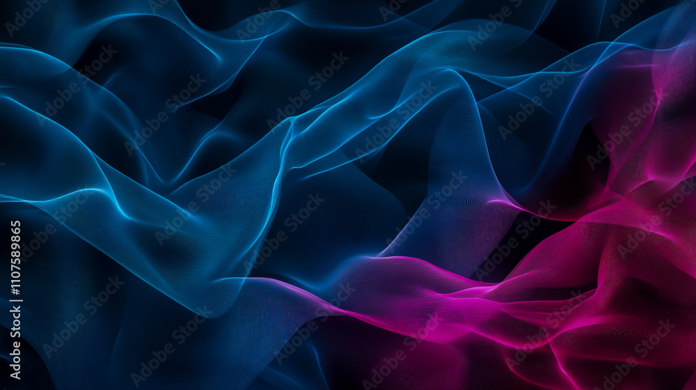 Obraz premium Abstract digital background for technology, AI, data visualization, audio, and graphics