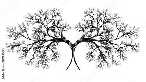 Wallpaper Mural Detailed illustration of a tree with many branches, showcasing the complexity and structure of human learning processes. Torontodigital.ca