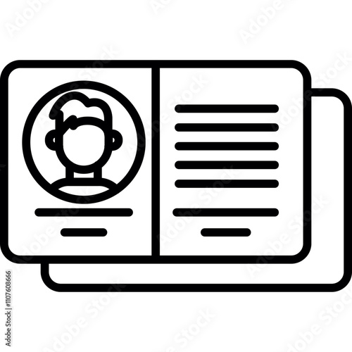 Business Card Design Icon