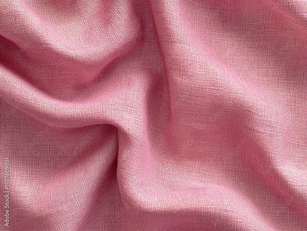 Fototapeta premium Pink Fabric Close Up