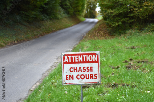 Foto Attention chasse en cour