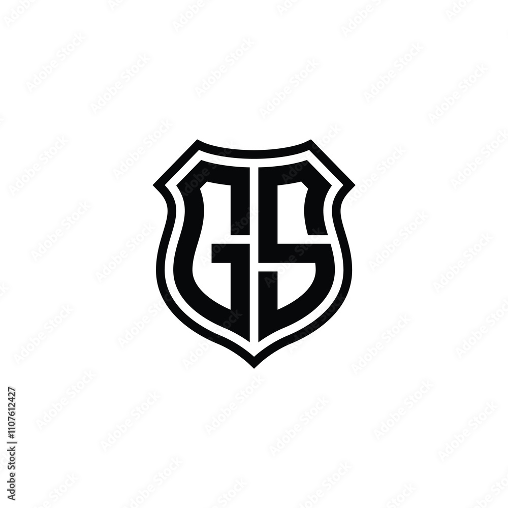 GS monogram logo design letter text name symbol monochrome logotype alphabet character simple logo GS monogram logo design letter text name symbol monochrome logotype alphabet character simple logo