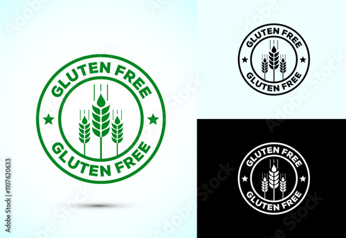 Gluten Free Icon Design Illustration, Non Gluten Food Sign For Apps And Websites