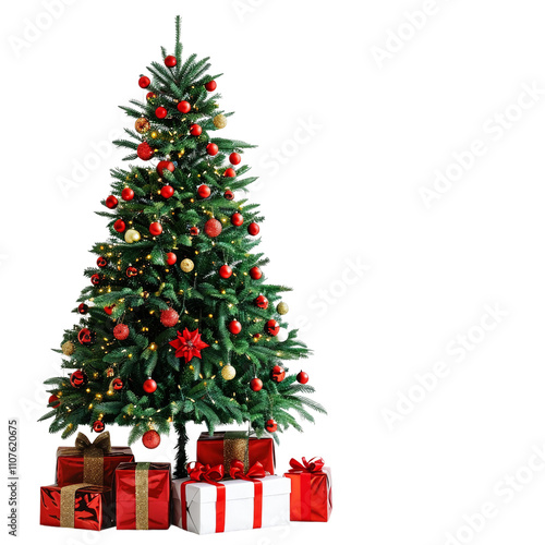 PNG christmas tree with gifts