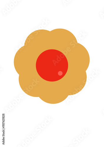 お花の形のクッキー