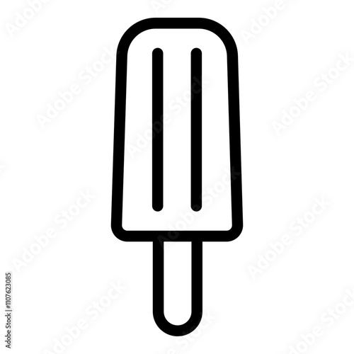 Popsicle icon. Vector line icon