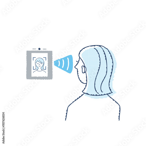 Face ID・顔認証システムのイメージ