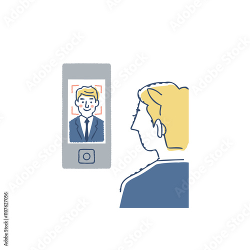Face ID・顔認証システムのイメージ