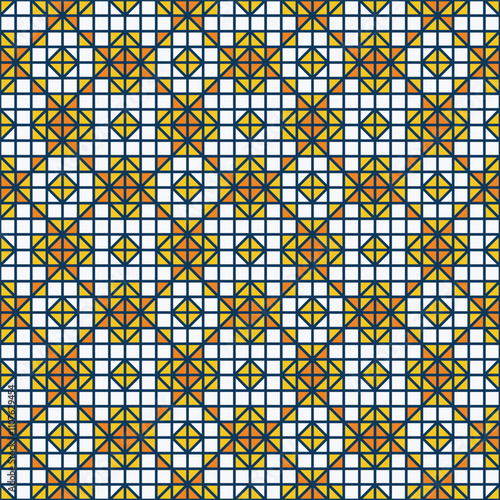 Thai pixel pattern. Abstract seamless pattern with EPS 10.Simple modern background texture. Repeat geo design