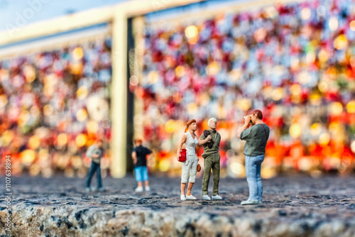 Miniaturfiguren im Kölner Stadtbild photo