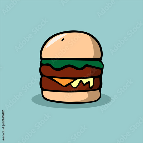 hamburger isolated