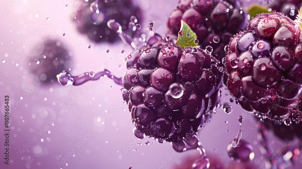 Vibrant Blackberries Juicy Gems of Nature for Health and Wellness Marketing Vibrant Blackberries Juicy Gems of Nature for Health and Wellness Marketing